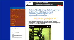 Desktop Screenshot of elitegroupballistics.com